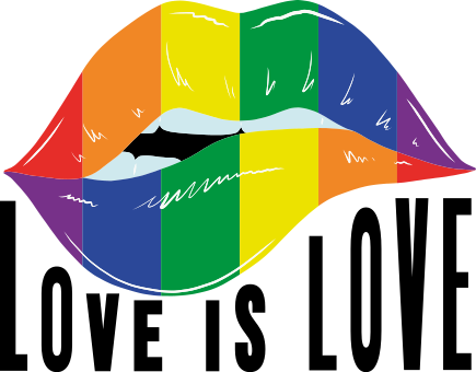 Camiseta personalizada día del orgullo labios concepto - TenVinilo