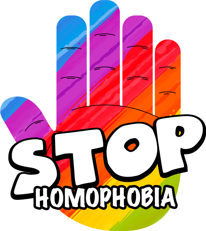 Original T Shirt stoppt die homophobie-botschaft - TenStickers