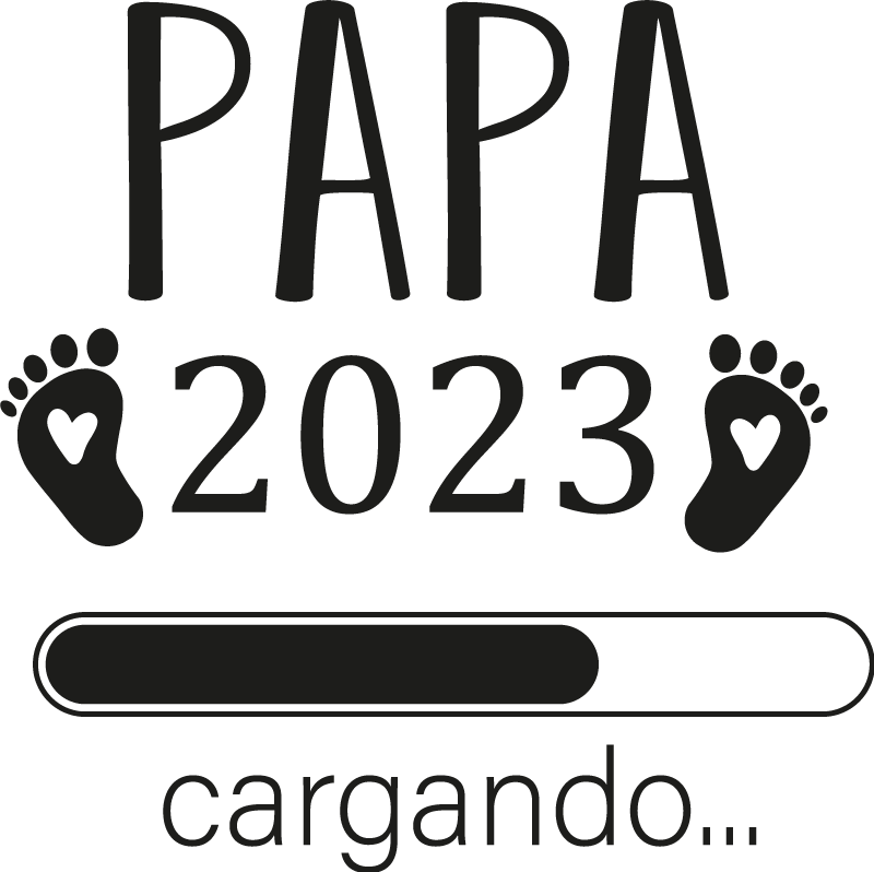 Camisetas parejas Mama & Papa cargando - TenVinilo