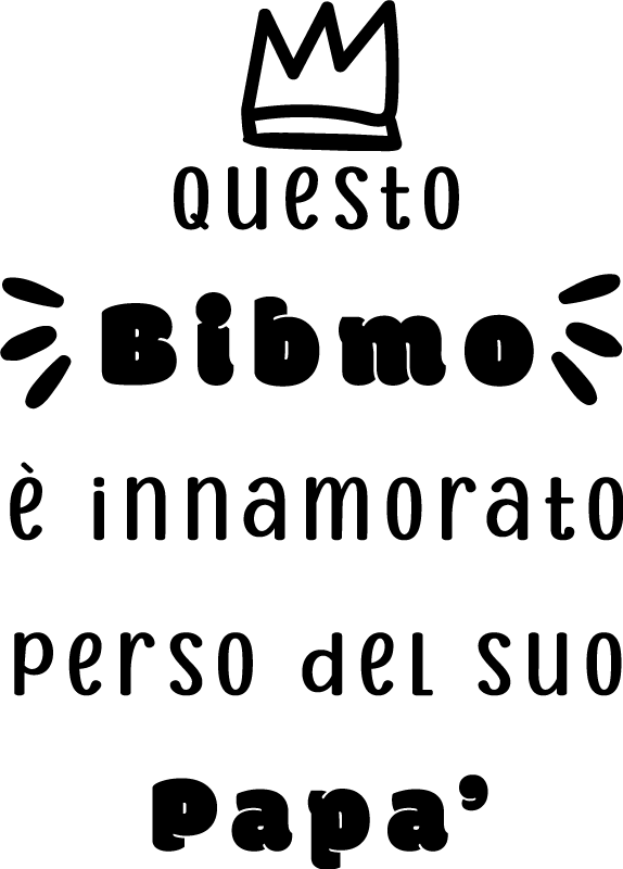 Maglietta per papà e figlio scritta amorevole - TenStickers