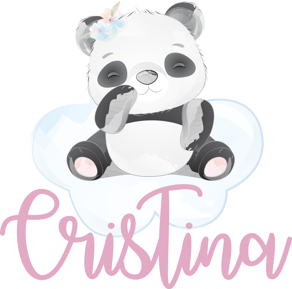 Mousepad Mouse personalizado com desenho fofo de urso panda