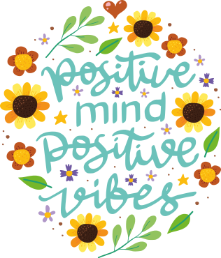 Güzel renkli tişört ile motivasyonel alıntı - TenStickers