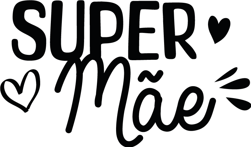 T-shirt  mães e filhos super mãe - TenStickers