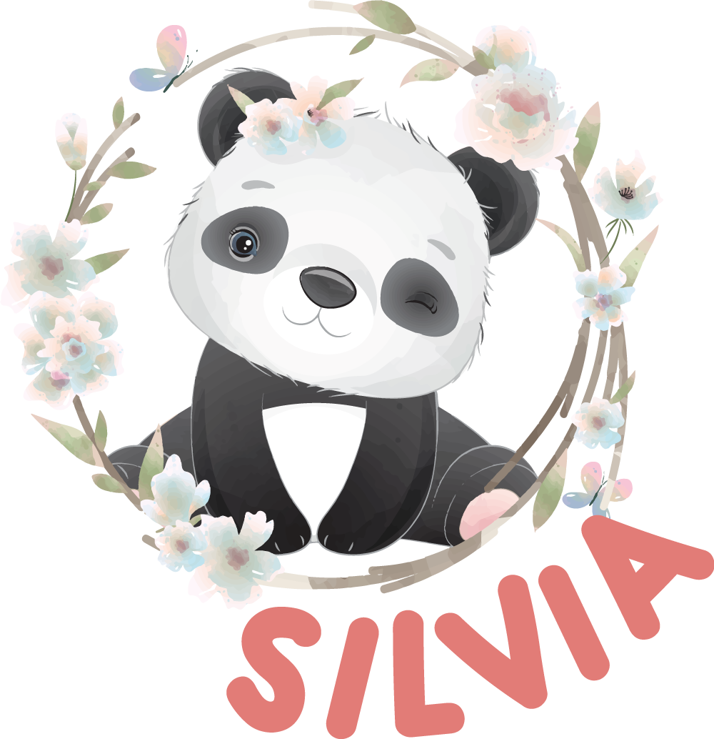 Design PNG E SVG De Traço De Urso Panda Fofo Para Camisetas