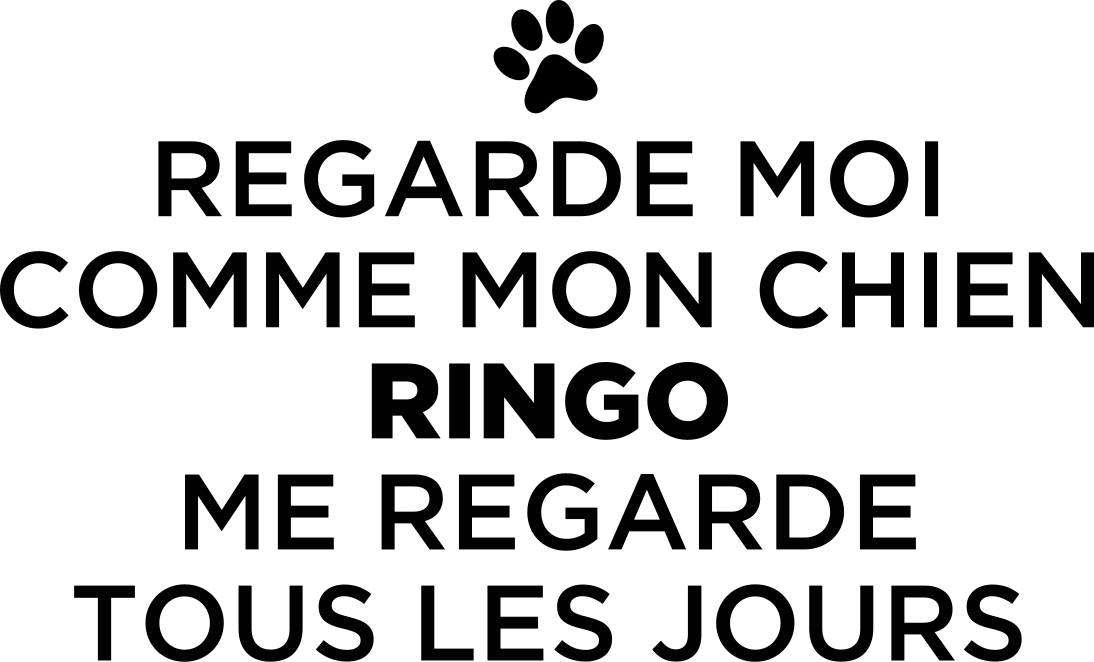 Aimer les t-shirts de texte drôle de chien avec le nom - TenStickers