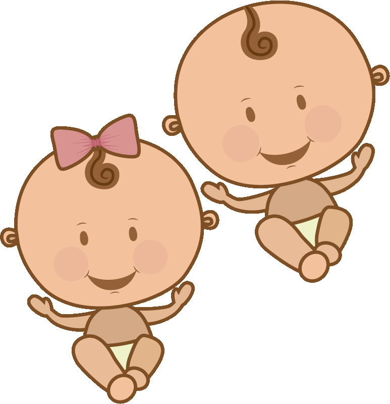 Body bebé Dibujos animados de bebés gemelos - TenVinilo