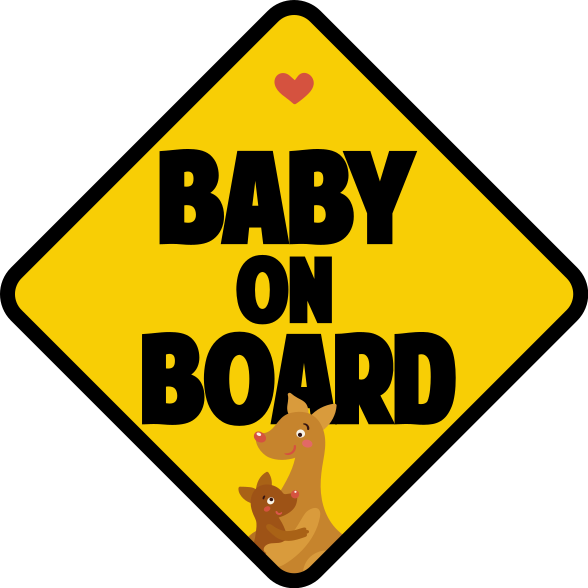 Sticker bébé à bord triangle - TenStickers