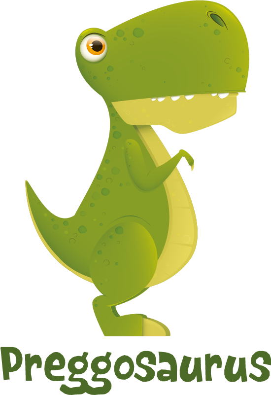 Dinossauro de desenho animado verde engraçado dino bebê fofo
