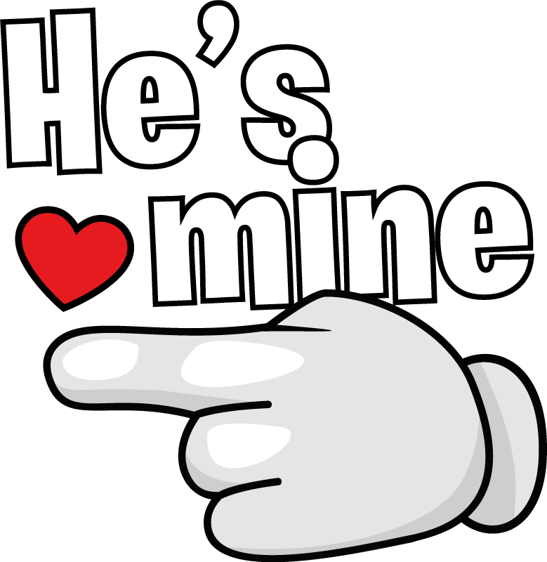 She is mine. Couple t shirt - TenStickers
