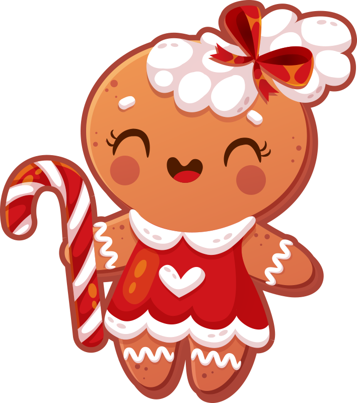 Gingerbread couple in love couple t-shirts - TenStickers