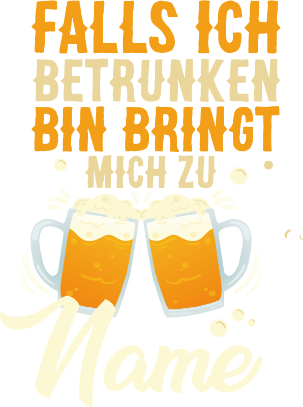 Pärchen T Shirts wenn ich betrunken bin - TenStickers