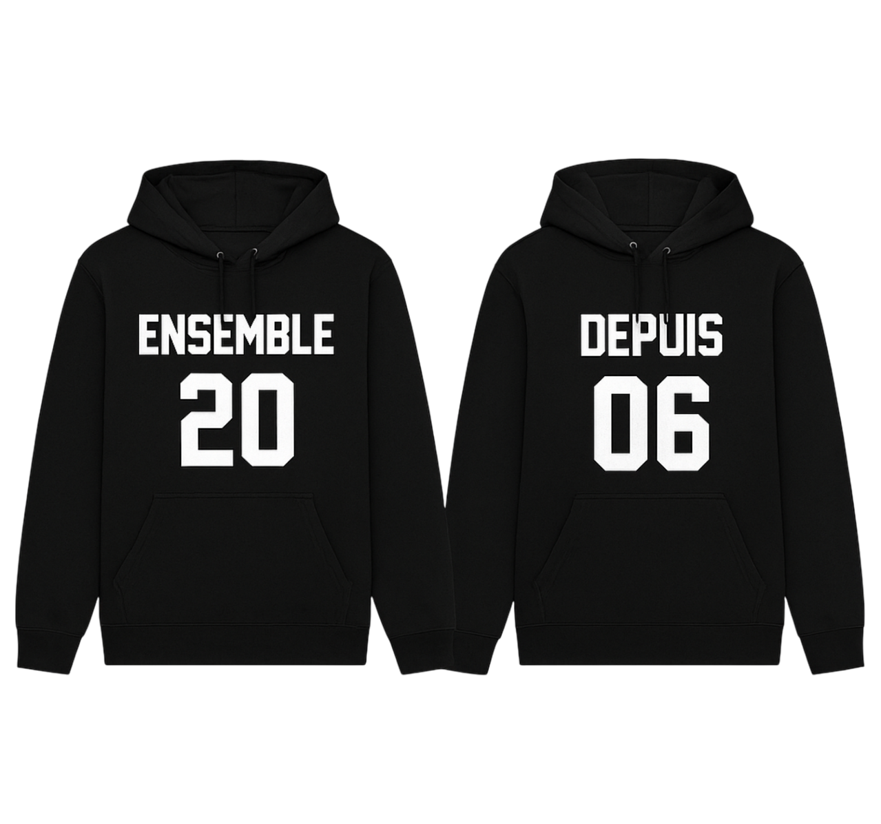Sweatshirt couple ensemble depuis - TenStickers
