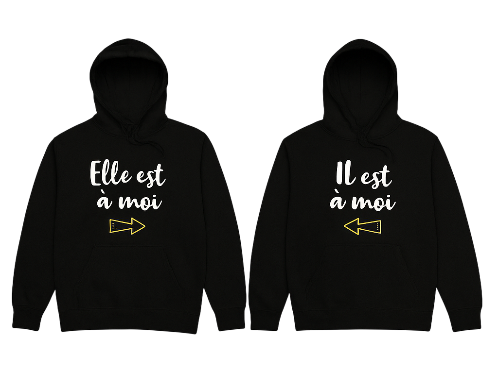 Sweat lui et elle sont à moi - TenStickers