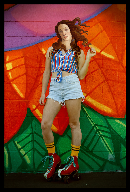 Line roller venus vlastní tričko - TenStickers