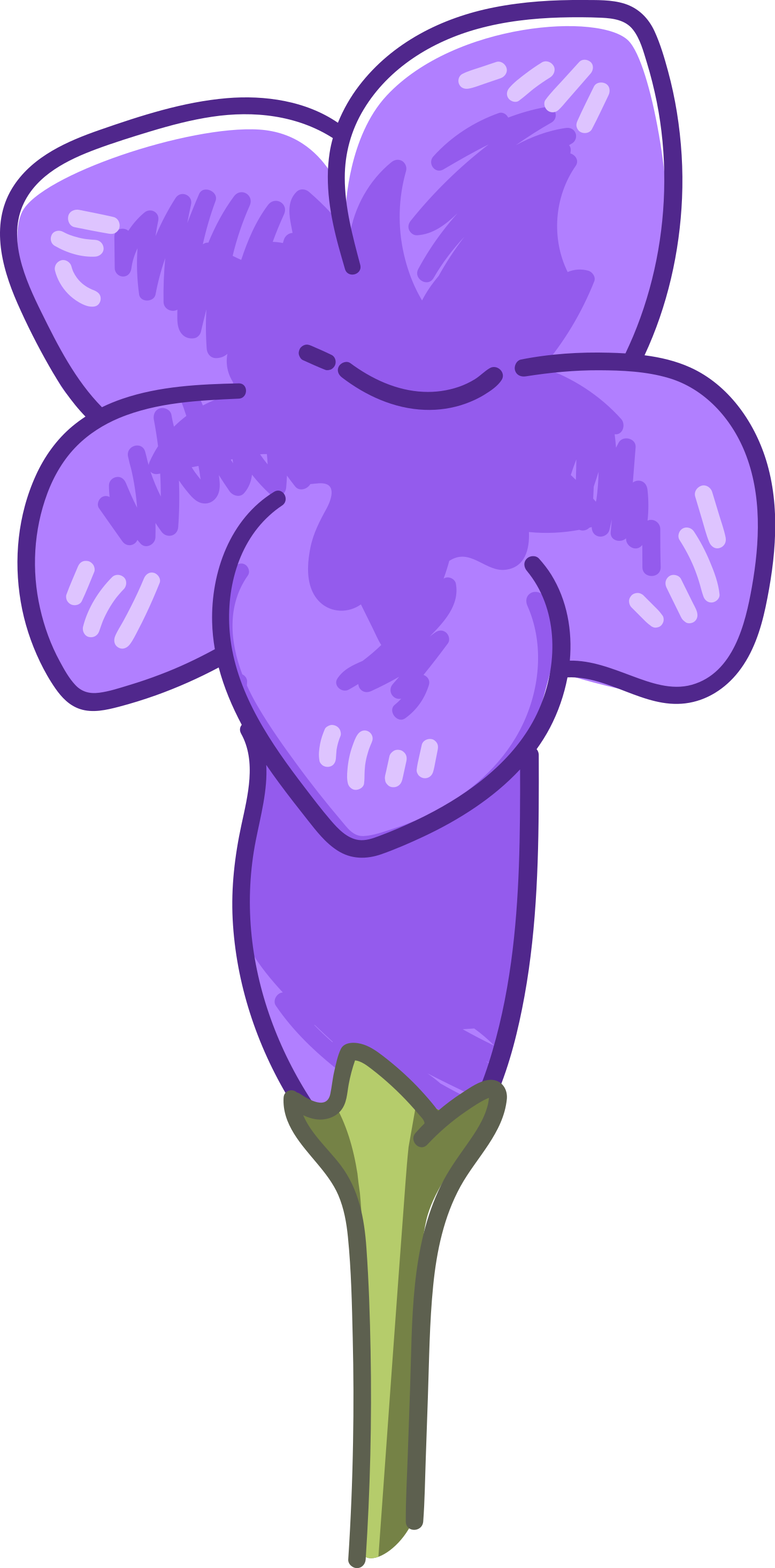 Vrt veličanstvene ljubičaste majice s krokusima - TenStickers