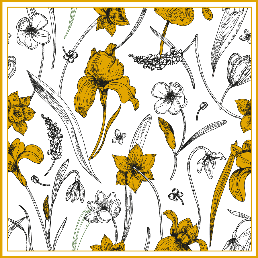 Remera motivo estampado floral - TenVinilo