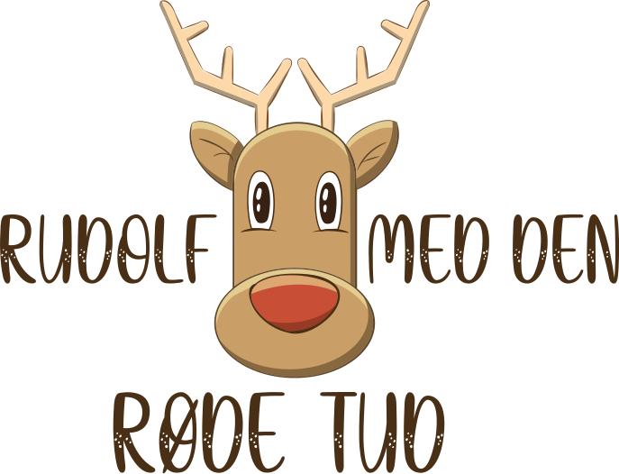 Rudolph den rødnæsede rensdyr juleskjorte - TenStickers
