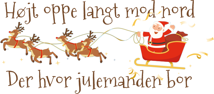 Langt mod nord, hvor julemanden bor juletrøje - TenStickers