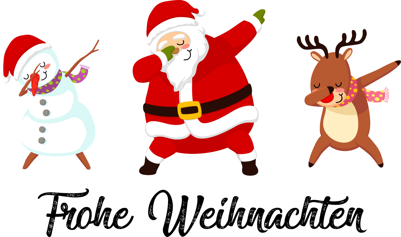 Weihnacht T Shirt schneemann, weihnachtsmann und rentier - TenStickers