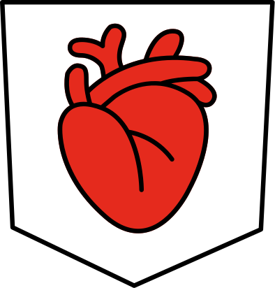 Tričko s minimální kapsou srdce - TenStickers