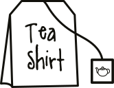 Camiseta personalizada "camiseta de té" minimalista - TenVinilo