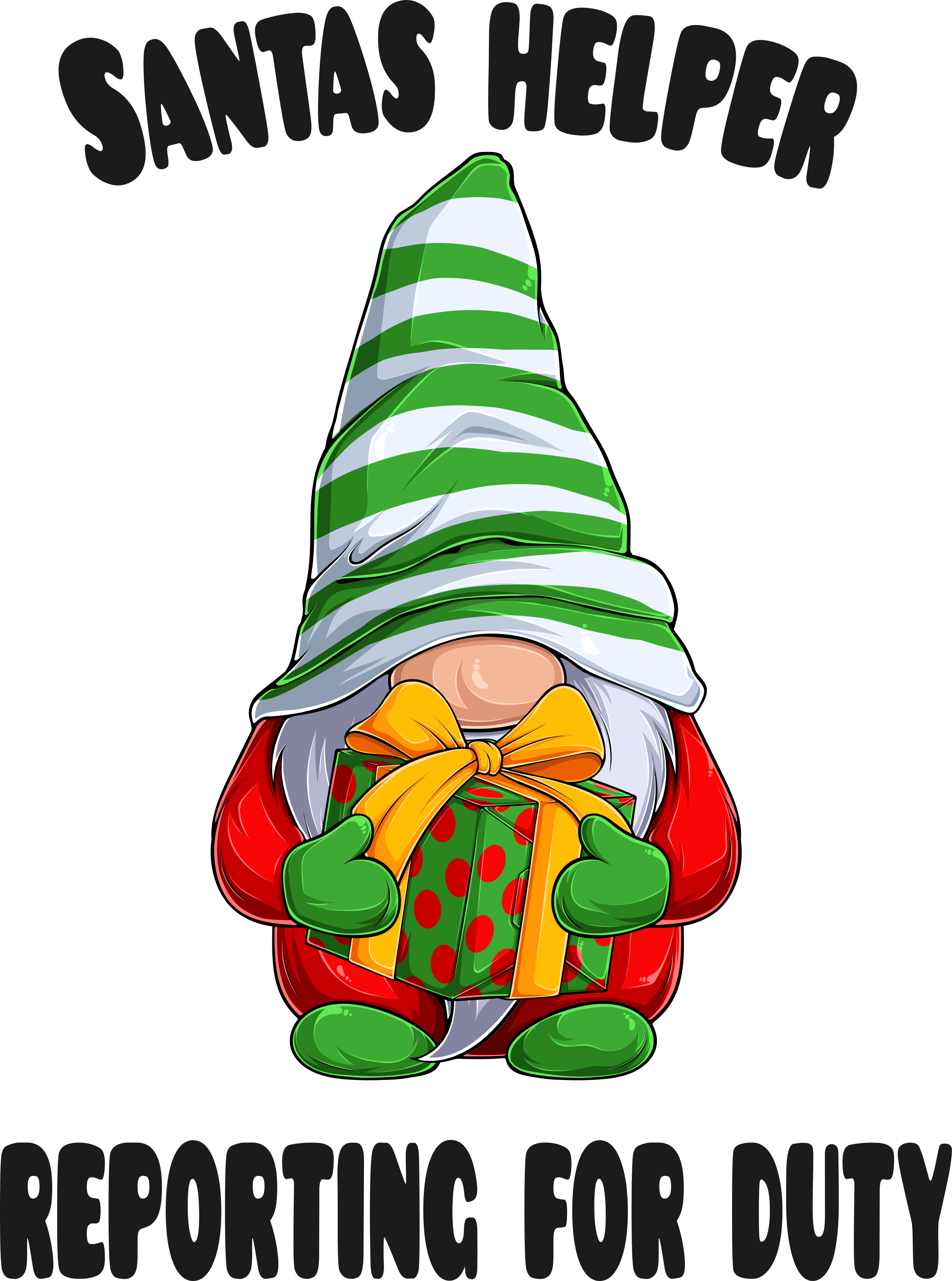 Julemandshjælper melder sig til tjenestetrøje - TenStickers