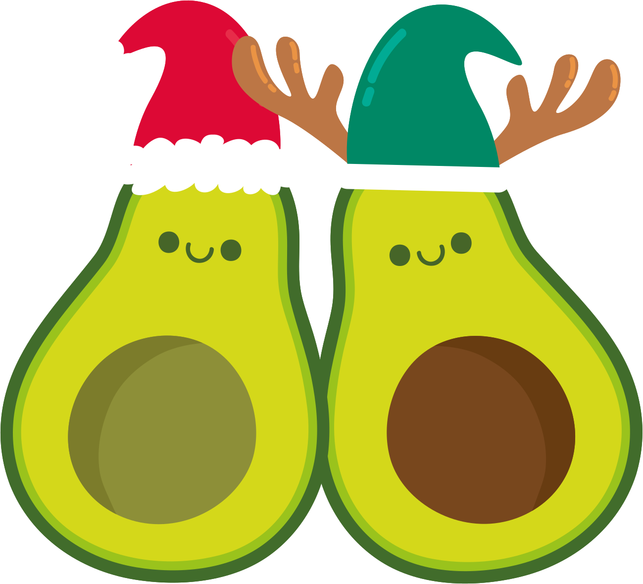 Camiseta personalizada de navidad de aguacate - TenVinilo