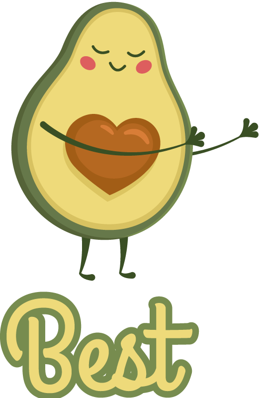 Best couple matching avocado Couple t shirts - TenStickers
