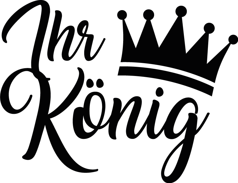 Pärchen T Shirts Einfarbige kronen mit text - TenStickers