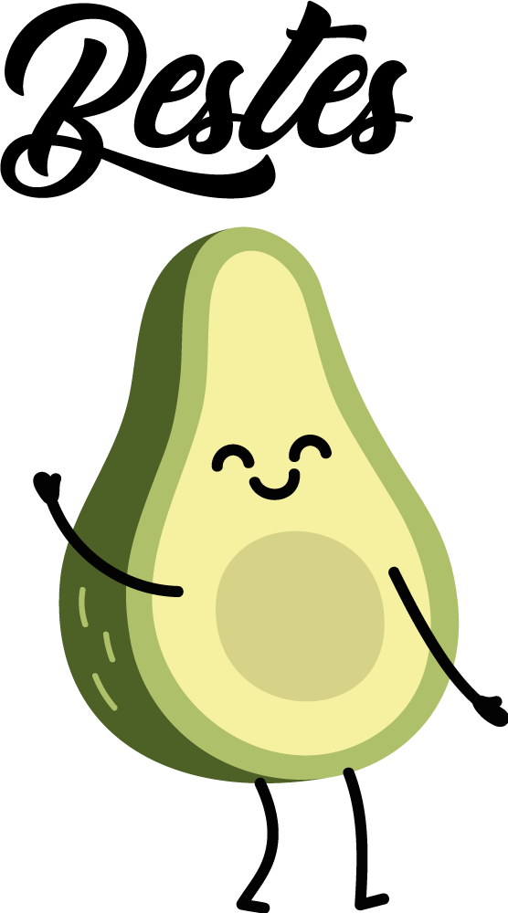 Pärchen T Shirts Süße avocados verliebt in text - TenStickers