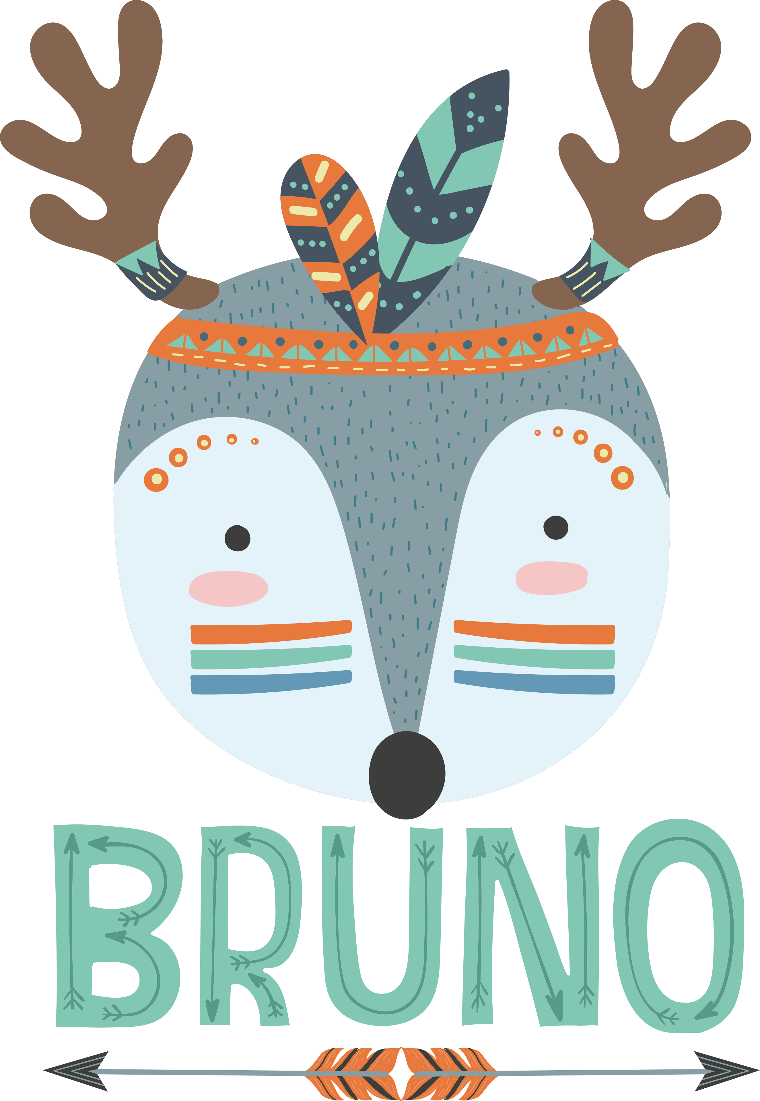 Aranyos Állatos barát póló baba - TenStickers