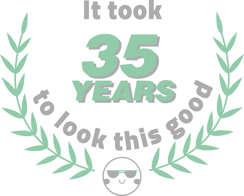 T-shirt comemoração de 35 anos - TenStickers