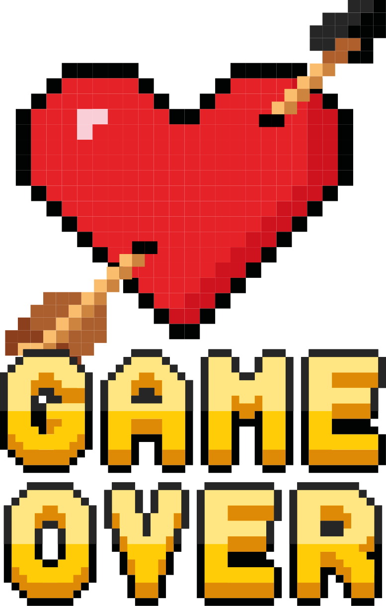 화살표 사용자 정의 티셔츠로 심장을 뛰어 넘는 게임 - TenStickers