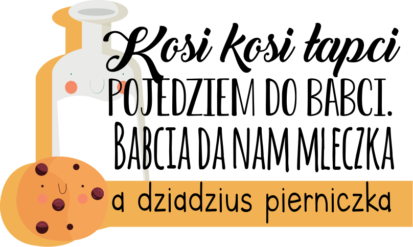 Koszulka dziecięca „kosi kosi lapci” - TenStickers