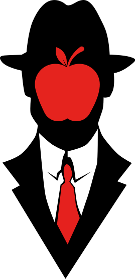 T-shirt appel man silhouet - TenStickers