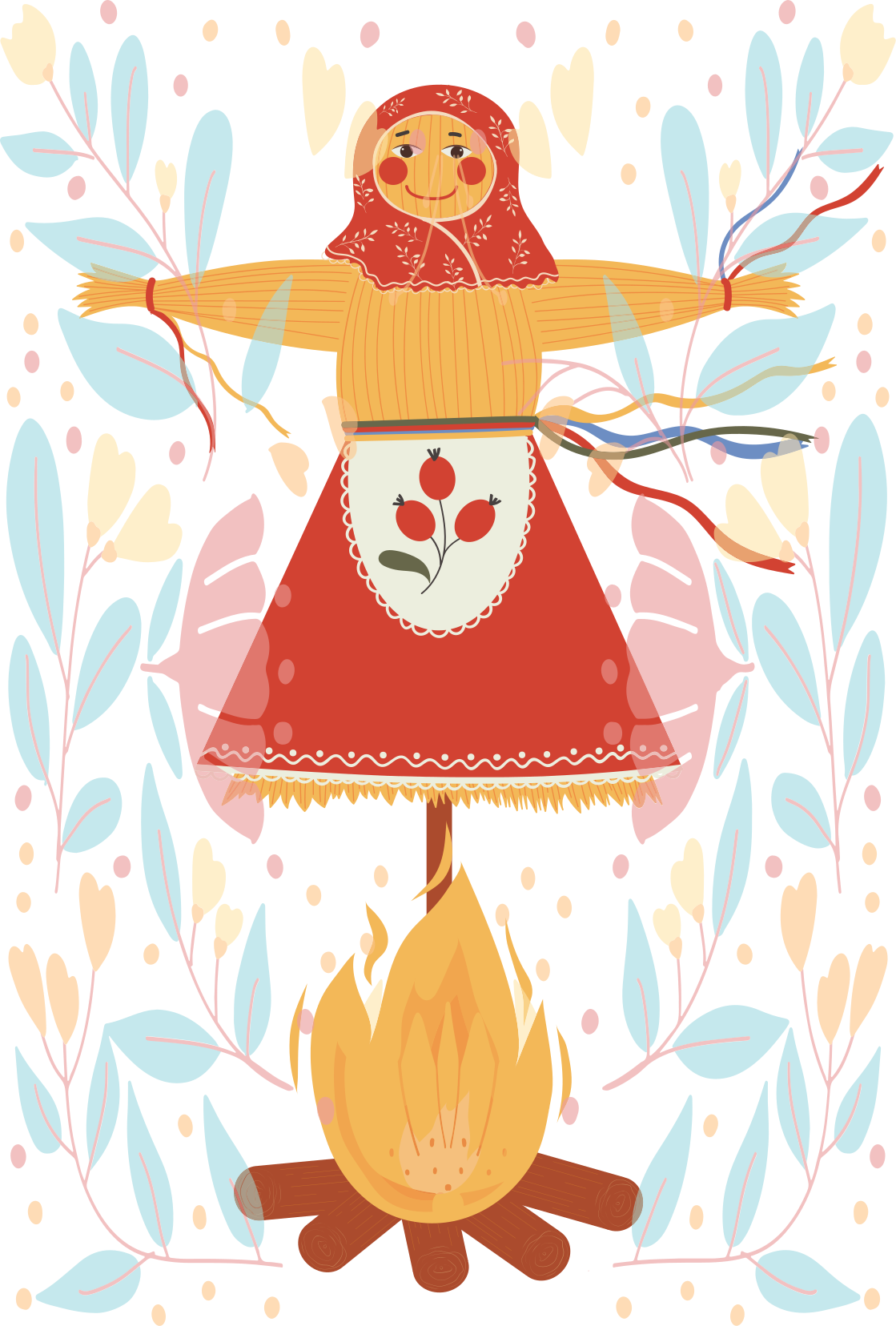 Koszulka Ilustracja ludowa "marzanna" - TenStickers