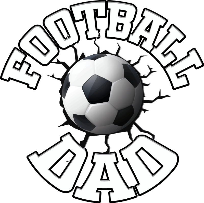 Football dad Father and son matching shirts - TenStickers