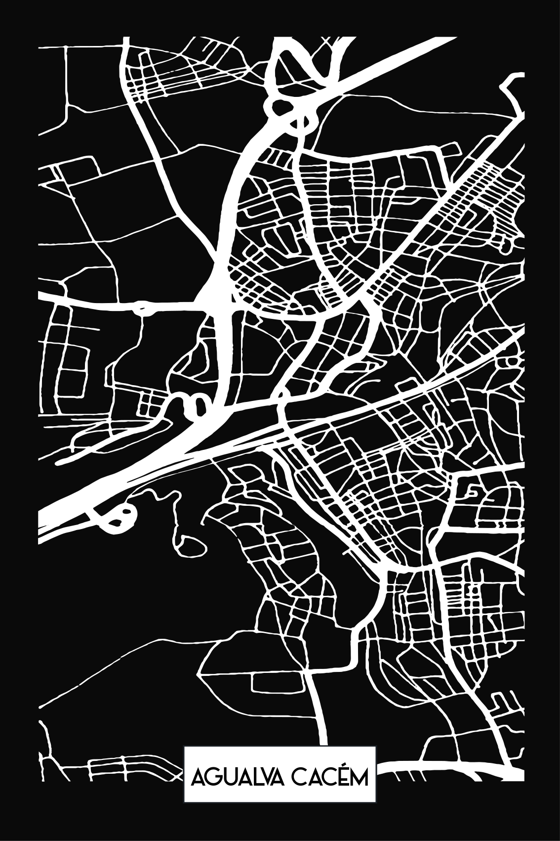 t-shirt personalizada mapa topográfico agualva cacém - TenStickers