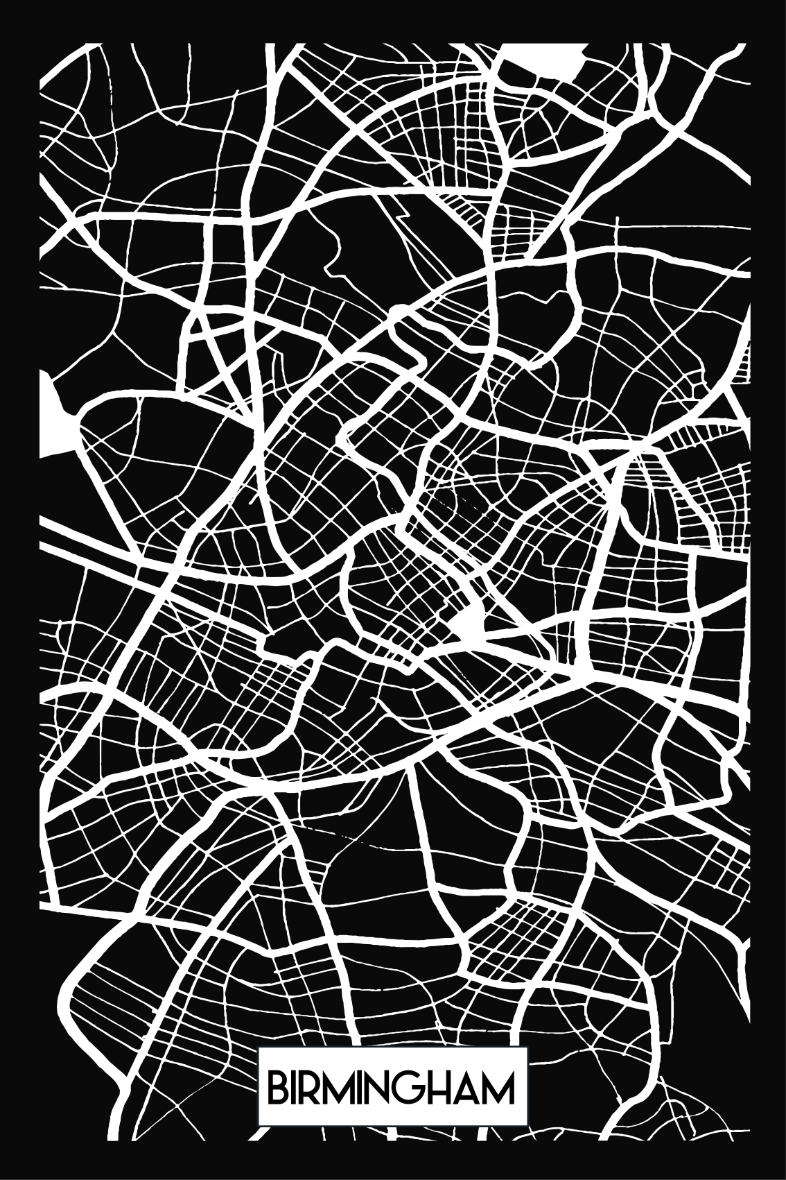 Birmingham Topographic Map custom t-shirt - TenStickers