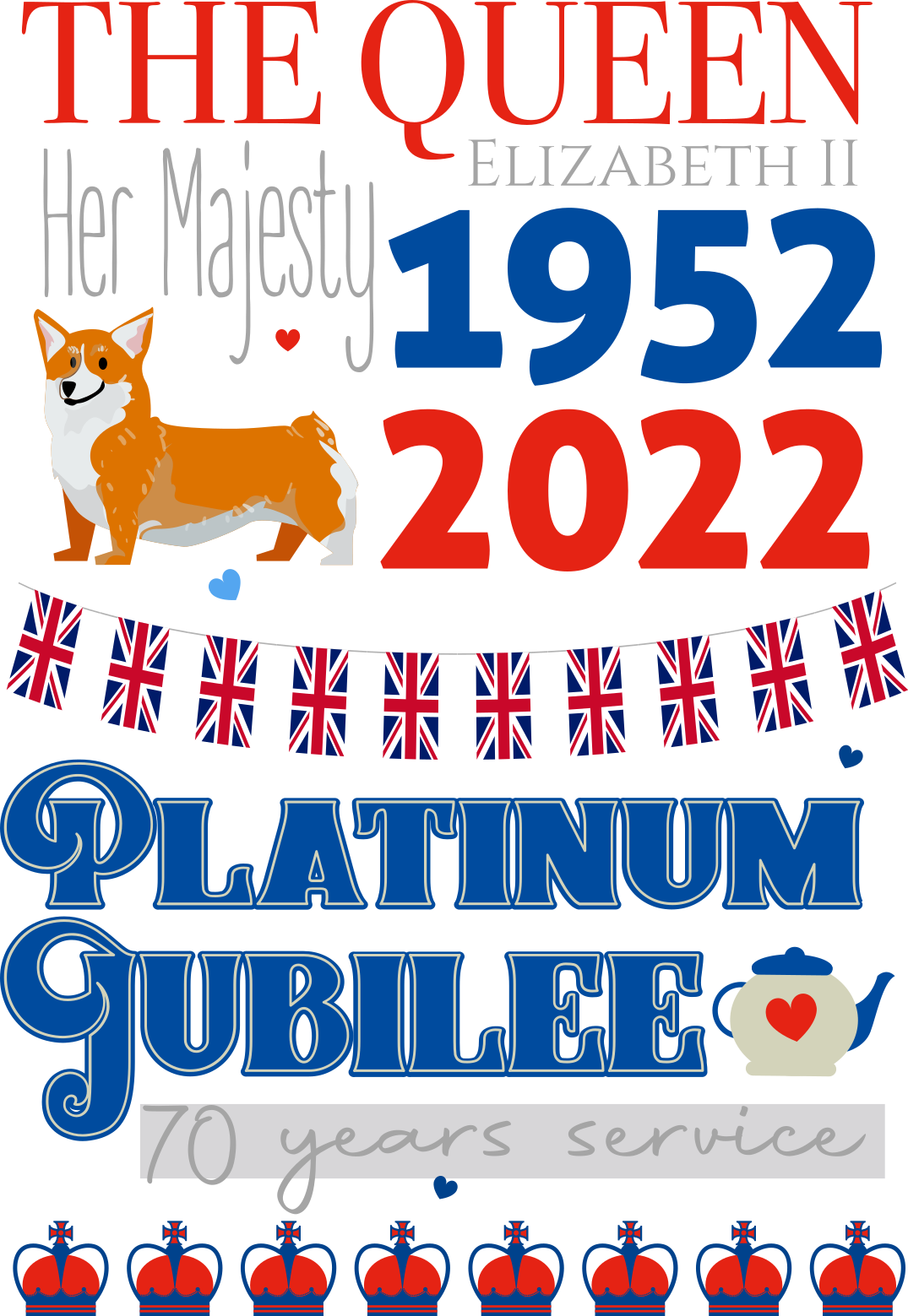 Platinum Jubilee Art custom t-shirt - TenStickers