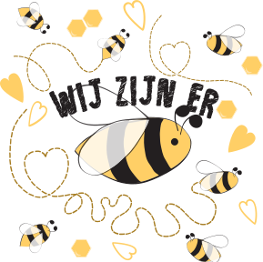 We will bee there T-shirt - TenStickers