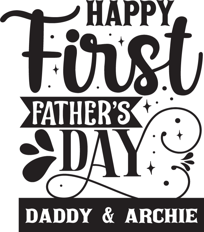 First father's day Fathers day shirt - TenStickers
