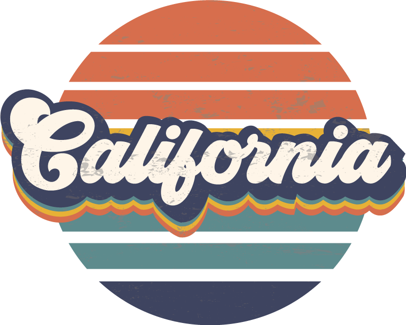 Camiseta retro California - TenVinilo