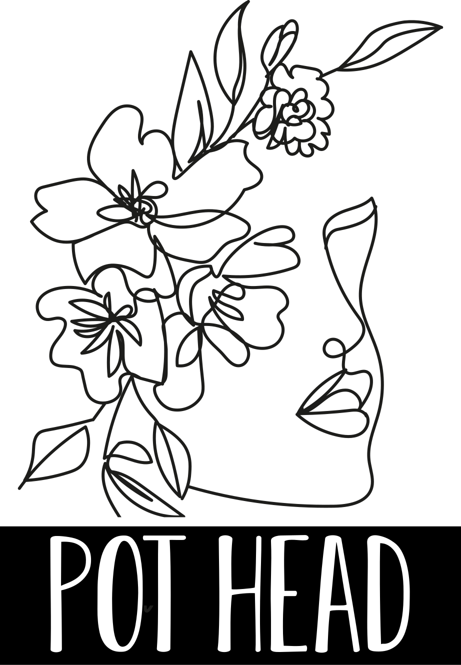 Pot Head custom t-shirt design - TenStickers