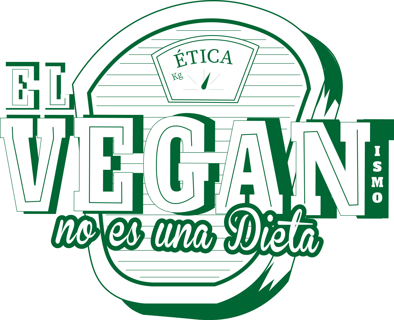 Camiseta con texto vegano no es una dieta - TenVinilo