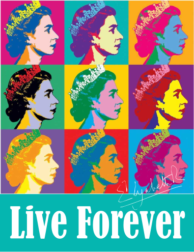Live Forever Queen t-shirt - TenStickers