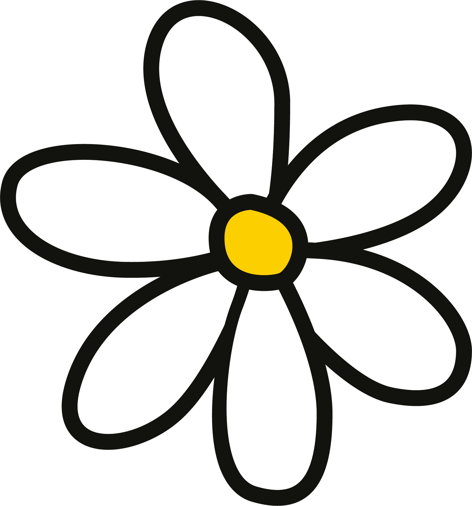 Madelief bloem op t-shirt - TenStickers