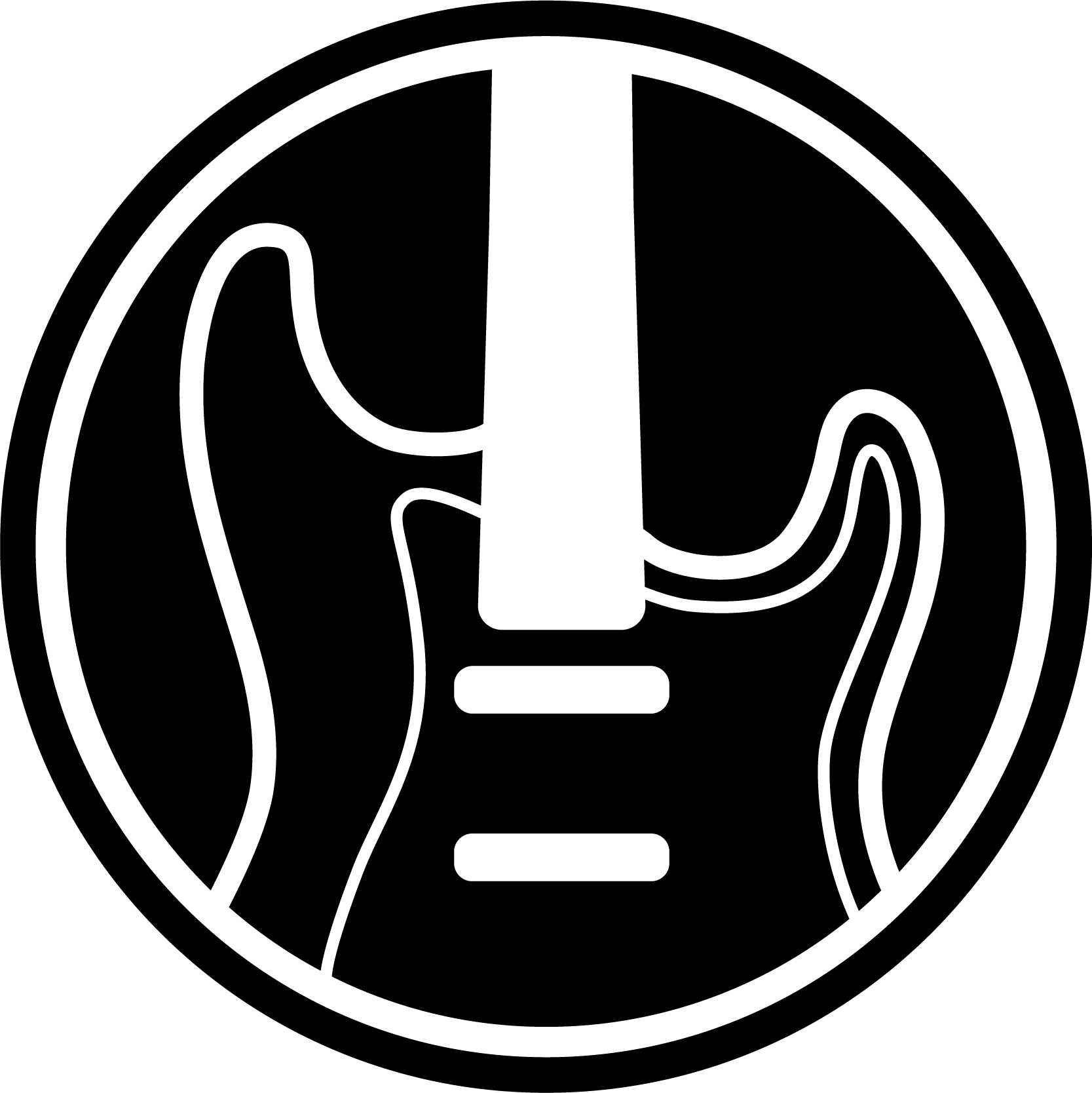 Ronde muziek gitaar shirt - TenStickers