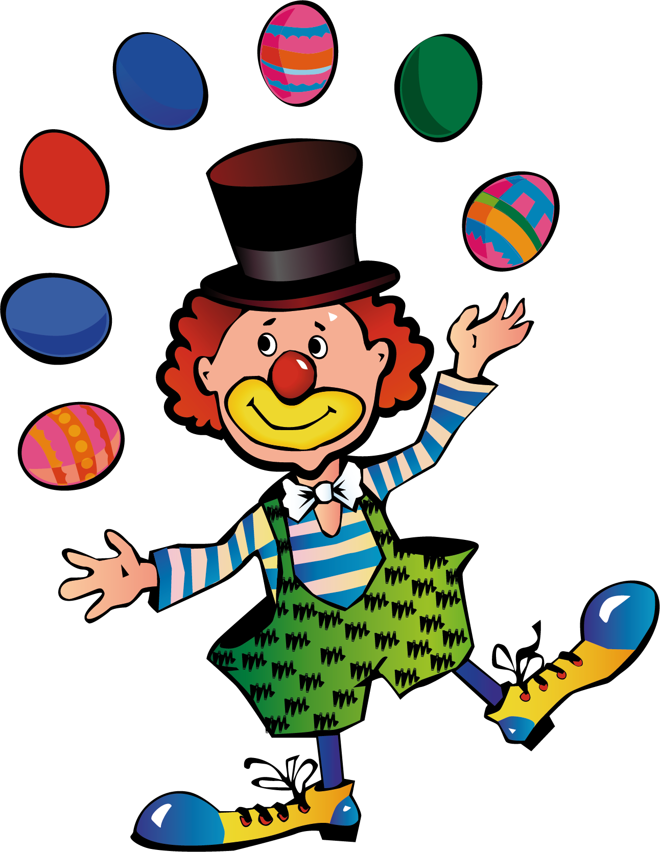 Jonglerende clown shirt voor kinderen - TenStickers