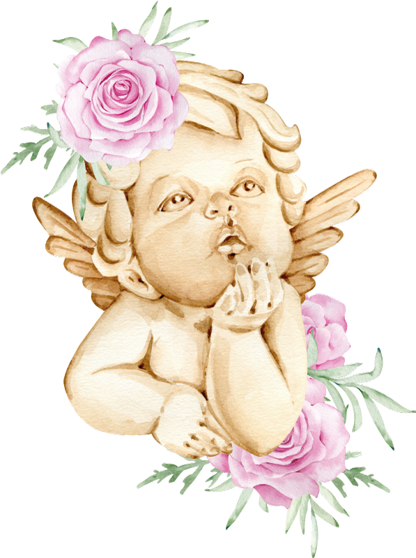 Cupid statue t-shirt design - TenStickers